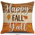 thumbnail image 3 of InsCrazy Autumn Pumpkin Throw Pillow Covers 18x18 Maple Leaves Couch Pillow Cases Thanksgiving Cushion Covers for Home Outdoor Sofa Decor (1Pcs), 3 of 6