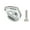 Titanium color, variant on ABS Sensor Guard Protections Cover Caps For 155 AEROX 155 NVX 155