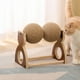 thumbnail image 2 of Platos Giratorios Interactivos Para Gatos, Soporte Para Pulir Garras, Gatitos, Perros, Hogar, Madera, 2 of 8