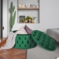 thumbnail image 4 of Homebeez Round Storage Ottoman Button Tufted Footrest Stool Coffee Table Children Sofa Stool,Green, 4 of 10