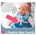 thumbnail image 4 of My Sweet Love Snuggle & Feed Time 12.5-Inch Baby Doll with Blue Outfit, 4 of 7