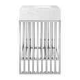 thumbnail image 4 of Pemberly Row Coiffeuse de Salle de Bain en Acier Inoxydable 24 Pouces Blanc/argent, 4 of 8