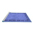 thumbnail image 2 of Ahgly Company Machine Washable Indoor Rectangle Oriental Blue Traditional Area Rugs, 5' x 7', 2 of 4