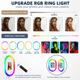 thumbnail image 5 of Portable iPad Photo Booth Stand with RGB Ring Light - Compatible with 10.2" to 13" iPad Pro/Air, Party Selfie Station for Weddings & Corporate Events (White)​, 5 of 8
