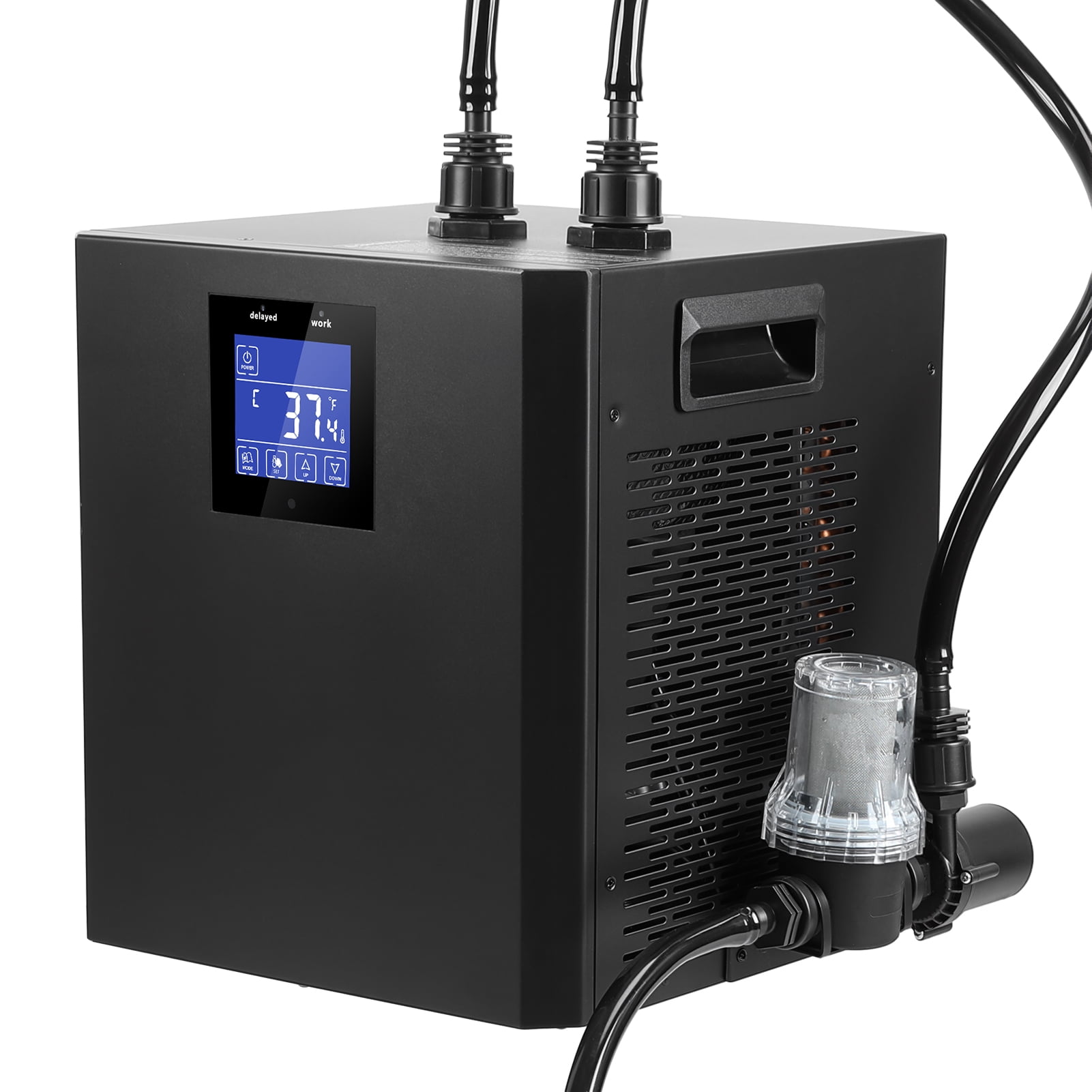 87 Gallon Ice Bath Chiller, 1/3HP Ice Bath Water Chiller for Cold Plunge Tub, Water Chiller System with LED Display, Water Pump, Remote Control, Pipe, for Fish Tank Household