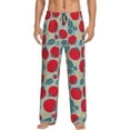 thumbnail image 2 of Goofa Tomato Printed Soft Pajama Pants for Men, Wide Leg Comfy Casual Lounge Yoga Pants-X-Large, 2 of 9