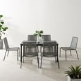 thumbnail image 3 of Crosley Furniture Fenton 7-Piece Modern Wicker Rattan Dining Furniture Sets Gray, 3 of 5