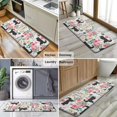 thumbnail image 6 of Husky Dog Flower Floral Kitchen Rug Mat,Kitchen Runner Rugs Non Skid Washable,Decorative Kitchen Floor Mats for Kitchen,Sink,Laundry,17"x47.2", 6 of 7