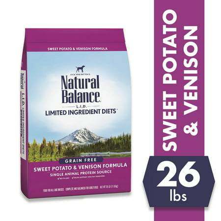 Natural Balance L.I.D. Limited Ingredient Diets Sweet Potato & Venison Formula Dry Dog Food, (Best Diet For Dogs With Kidney Disease)