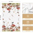 thumbnail image 6 of Beige Mushroom Moth Moon Kitchen Towels Dish Towels, 18x26 Inch Spring Flower Seasonal Decoration Hand Towels Set of 2, 6 of 6