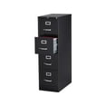 thumbnail image 4 of Lorell 4-Drawer Vertical File w/ Lock 15"x26-1/2"x52" Black 60191, 4 of 6