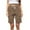 Khaki, variant on aidice Summer Shorts for Women Casual Comfy Drawstring Elastic Waisted Fitting Shorts with Pockets