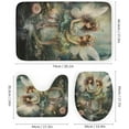 thumbnail image 3 of Vintage Girl Shower Curtain Set for Bathroom 4Pcs Fantasty Forest Fairy Tale Bathroom Sets with Rugs Toilet Lid Cover Bath Mat Shower Curtain Set with Hooks, Bathroom Decor, 3 of 8
