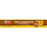 Keebler Toast and Peanut Butter Sandwich Crackers, Single Serve Snack Crackers, 21.6 oz, 12 Count