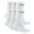 thumbnail image 3 of Nike Everyday Cushion Crew Socks, Unisex Nike Socks,, White/Black, Size Large, 3 of 3