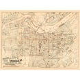 thumbnail image 3 of Brakenridge 14x11 Black Modern Framed Museum Art Print Titled - Louisville Kentucky - Breckenridge 1879, 3 of 5