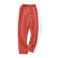 thumbnail image 3 of EnJoCho Kids Casual Pants Size 5 Toddler Kids Baby Boys Girls Lined Sweatpants Cotton Striped Active Jogger Fall Winter Warm Pants Leggings Clearance 4-5 Years, 3 of 7
