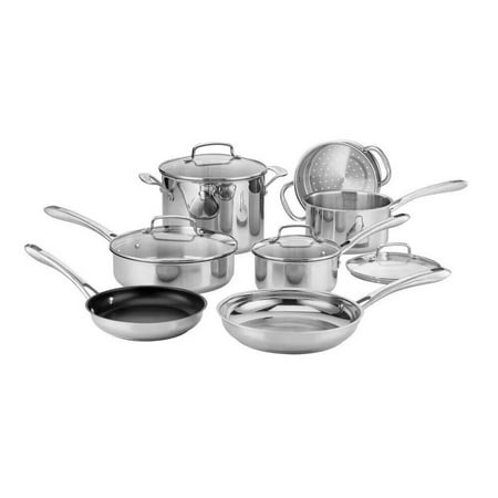 

Classic Stainless Steel 11 Piece Cookware Set