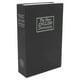thumbnail image 3 of Caja fuerte de simulación de libro, caja fuerte portátil para guardar dinero con llave de bloqueo para regalo de cumpleaños, color negro, 3 of 14
