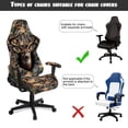 thumbnail image 4 of KUIFORTI Camo Hunting Deer Gaming Chair Seat Cover Dustproof Non Slip Gamer Chair Cover with Armrest Cover Anti Scratch Pet Resistant Guard for Office & Gaming Chairs, 4 of 7