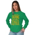 thumbnail image 4 of Shedding Sharing Glitter Dog Fur Puppy Long Sleeve TShirt Men Women Brisco Brands L, 4 of 6
