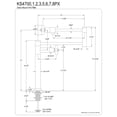 thumbnail image 5 of Kingston Brass KS4705PX Metropolitan Deck Mount Pot Filler Faucet, Oil Rubbed Bronze, 5 of 9