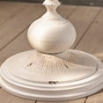 thumbnail image 6 of YUIlili Vintage Round Side Table Living Room, Rustic French Country End Table, Farmhouse Round Table Cedar Wood Accent Table for Bedroom, Entryway, Home Decor White, 6 of 7