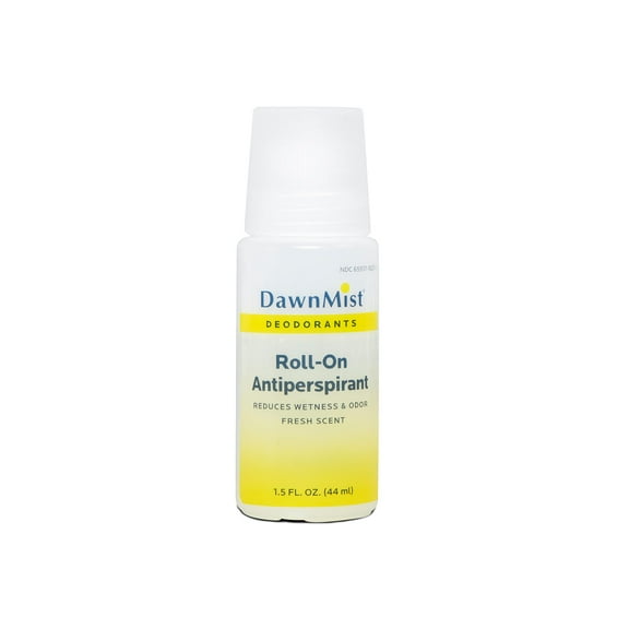 DAWNMIST RD7990 Antiperspirant Deodorant, 1.5 oz, Clear Bottle, Roll-On (Pack of 96)