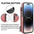 thumbnail image 6 of Decase Wallet Case for iPhone 15 Pro,Zipper Pocket Back Flip Card Slots PU Leather Phone Cover for Women Man,Support Wireless Charging & Magnetic Car Mount, for iPhone 15 Pro 6.1" - Pink, 6 of 13