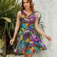 thumbnail image 7 of Mola De Panama Ocean Sundress Sleeveless Dress Summer Women Clothes Dress for Women Dresses, 7 of 7