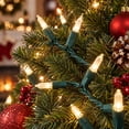 thumbnail image 3 of Indoor/Outdoor 100-Count LED Mini Christmas String Lights, Warm White, Green Wire, 19.5', by Holiday Time, 3 of 7