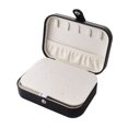 thumbnail image 4 of PU Leather Jewelry Boxes Portable Jewelry Storage Case for Ring Earrings Necklace Rectangle Black 16x11.6x5.8cm, 4 of 4