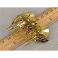 thumbnail image 3 of Golden Tone Metal Vintage Floral Rose Leaf Hair Pin Clip Comb, 3 of 4