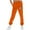 Orange, variant on Makaor Joggers for Women with Pockets Christmas Solid Baggy Fleece Loose Sweatpants with Elastic Waist Black L