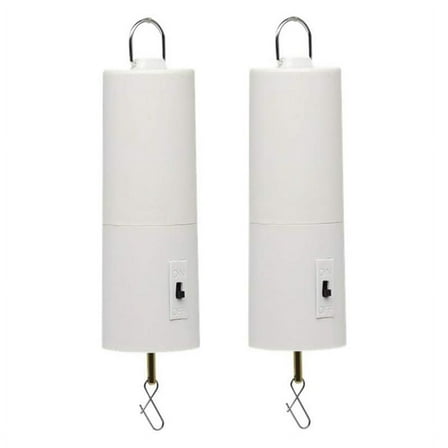 Wind Spinner Motor Battery Operated for Hanging Display Yard White Spinners Outdoor Sculptures 2 Pack