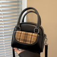 thumbnail image 4 of Bolso de mano con diseño de nicho de moda, con costuras, portátil, para mujer, bolso bandolera versátil de invierno, 4 of 6