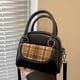 thumbnail image 5 of Bolso de mano con diseño de nicho de moda, con costuras, portátil, para mujer, bolso bandolera versátil de invierno, 5 of 6
