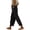 Black -AB02, variant on Nestiefly Linen Pants Women Hollowed-Out 2026 Trendy Summer Casual Cropped Mid Waist Gauze Pants Drawstring Lightweight Beach Vacation Trouser with Pockets Light Gray 2XL