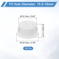 thumbnail image 2 of Uxcell 38 Pcs 16mm(5/8 Pouces) Panneau Rond à Encliqueter, Blanc, 2 of 6