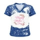thumbnail image 4 of Top de manga corta con estampado de degradado Sexy de verano para mujer con cuello en V y estampado de día regular para mujer OAVQHLG3B Store lin121212, 4 of 4