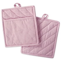 Rose Solid Chambray Potholder (Set of 2)