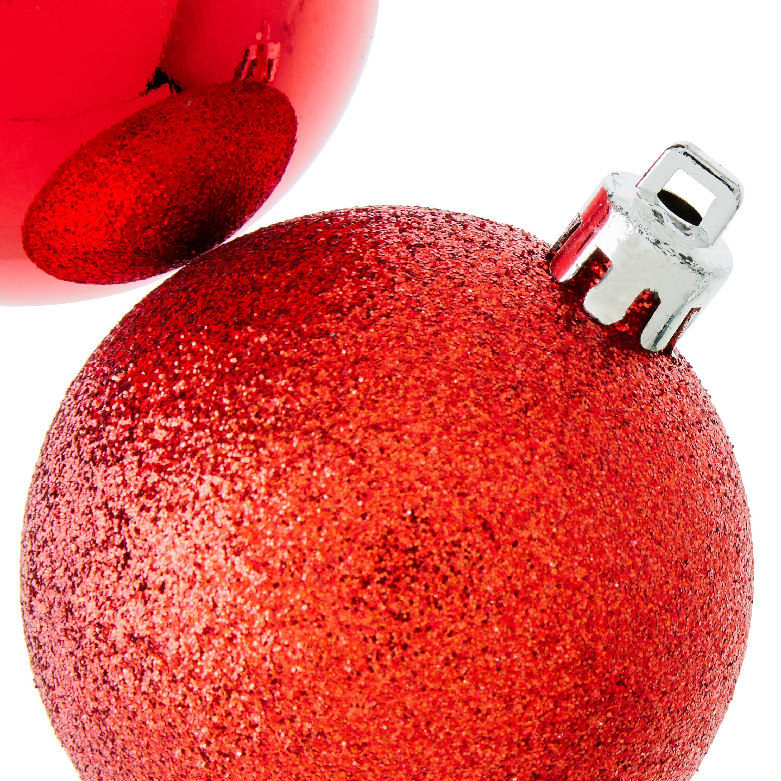 Holiday Time - Brandclub - Red Shatterproof Christmas Ornaments, 26 Count,  by Holiday Time, image size:3000x3000