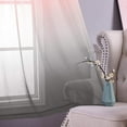 thumbnail image 4 of Leonard Curtains for Bedroom Girls Room Decor Set of 1 Panels Ombre Patterned Window Semi Sheer Curtains for Living Room Kids Nursery Mermaid Themed Green and Purple 52 x 96 Inch Length, 4 of 7