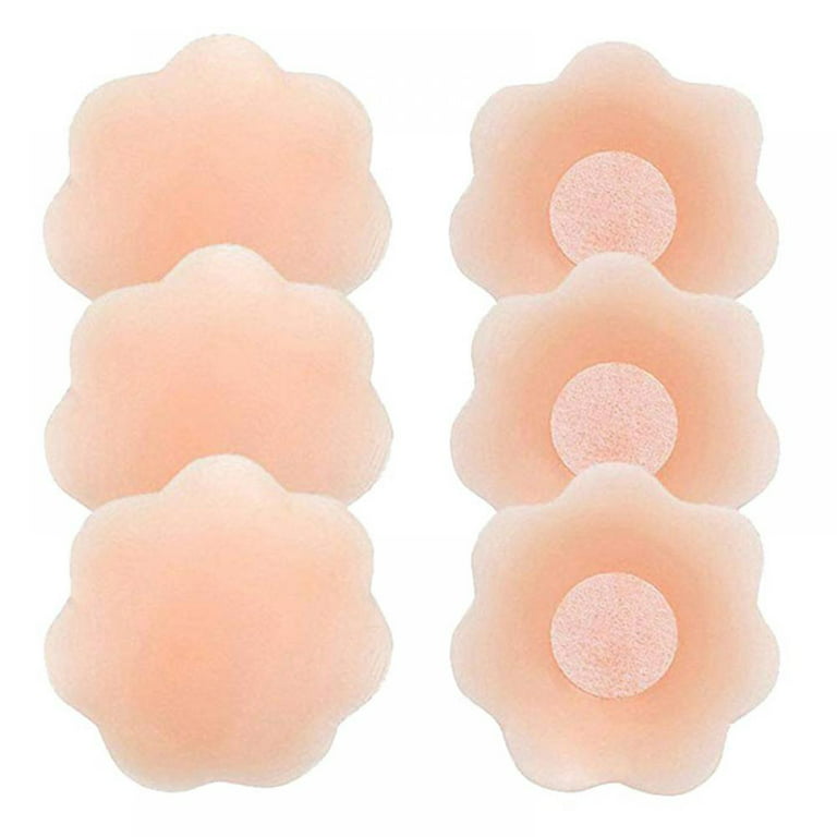 Women Reusable Adhesive Nipple Covers Seamless Invisible Silicone