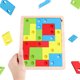 thumbnail image 2 of Bloques de rompecabezas de madera de Tetris para el pensamiento lógico de los niños pequeños, 2 of 5