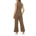 thumbnail image 5 of UVN Outfit Sets for Women Summer Sleeveless Tops And Pants Sweatsuits Casual 2 Piece Tracksuit Lounge Set, 5 of 8