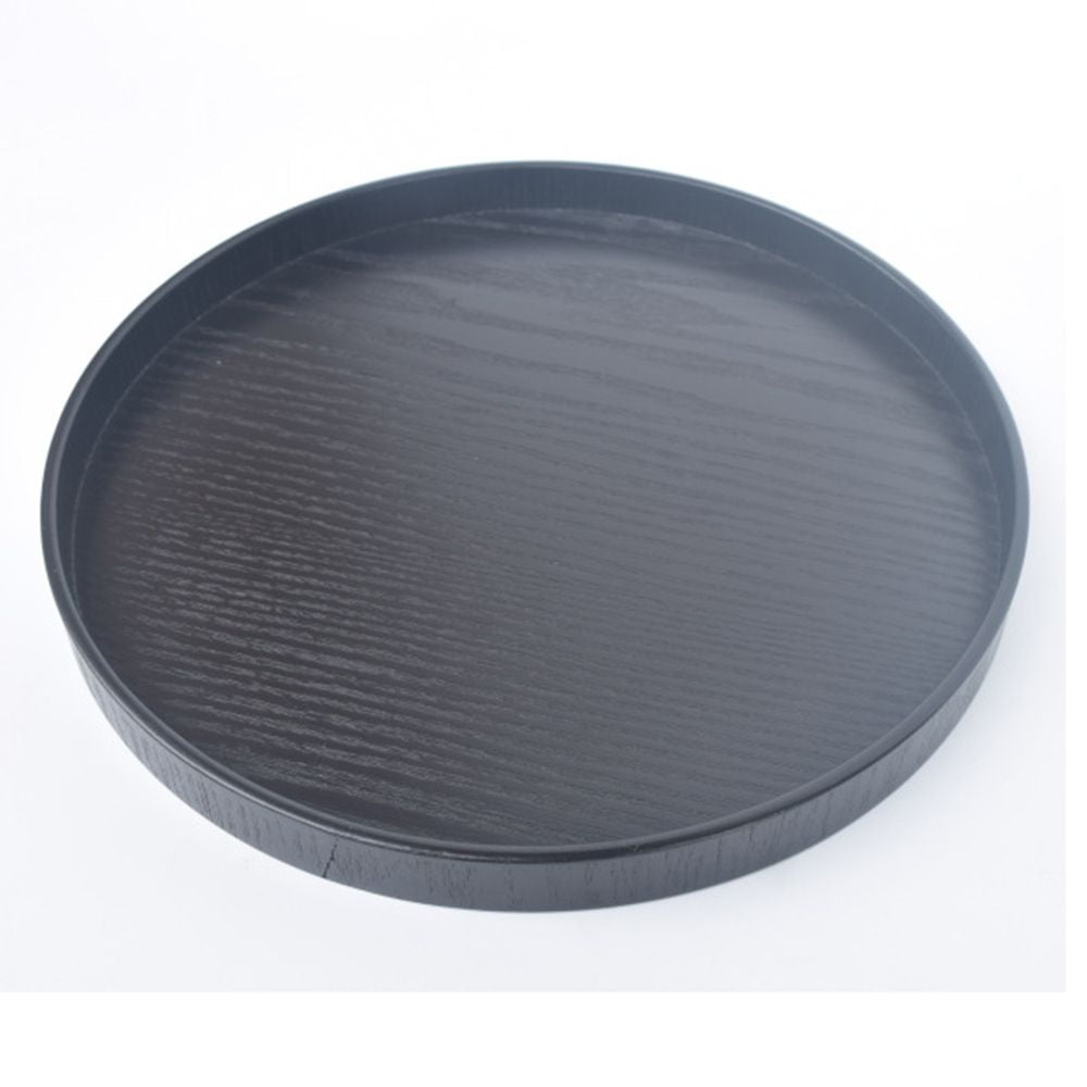 Round Tea Tray Kitchenware Wooden Traditional Chinese Style Tea Tray