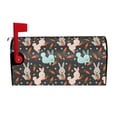 thumbnail image 2 of Fotbe Rabbit Is Eating Carrots Mailbox Covers Post Letter Box Cover Garden Decor Standard Size-21x18 in, 2 of 9