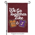 thumbnail image 2 of Peanut Butter and Jelly Together PB&amp;J Best Friends Garden Yard Flag, 2 of 3