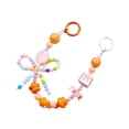 thumbnail image 4 of Llavero con cuentas para colgar, ideal para bodas, compromisos y fiestas. Naranja, 4 of 9